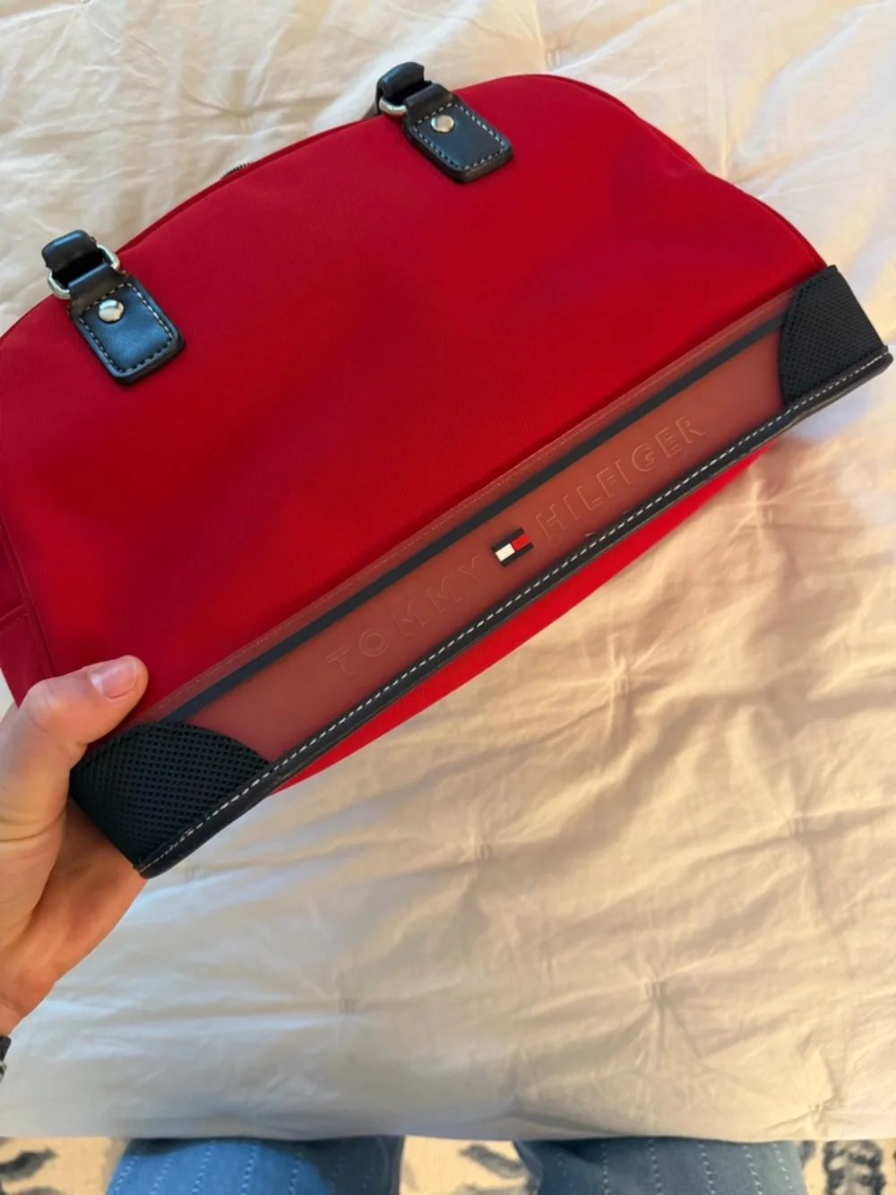 Vintage Tommy Hilfiger Red & Navy Purse Bag